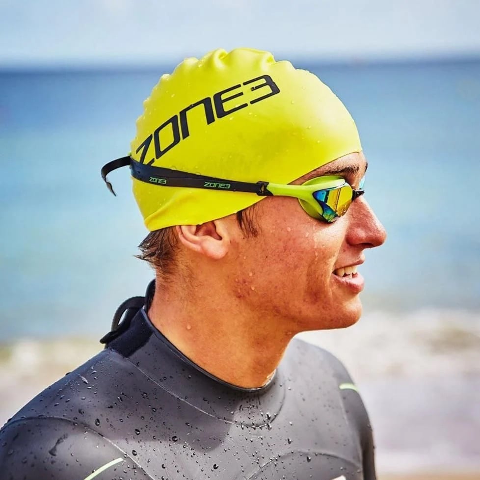 ZONE3 Silicone Athlete Swim Cap - Assorted Colours