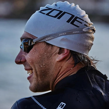 ZONE3 Silicone Athlete Swim Cap - Assorted Colours