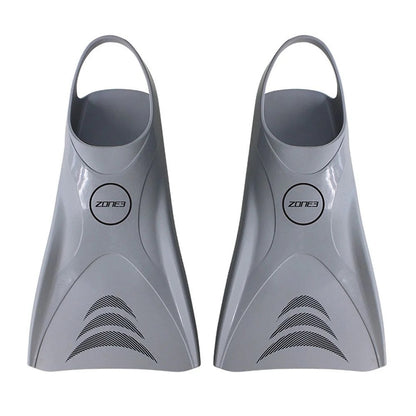 Zone 3 Silicone V-FLEX Ergo Swim Training Fins -  Silver