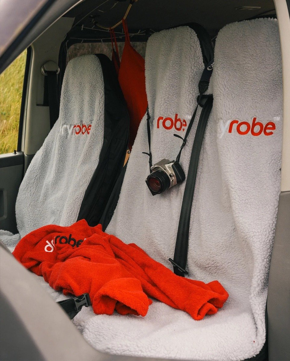 Dryrobe Water-Repellent Single Car Seat Cover - Grey