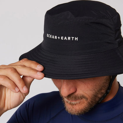 Ocean & Earth Bingin Surf Hat Soft Peak - Black