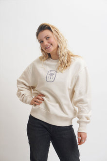 Sorted Surf Shop Relaxed Sweater 2021 - Cream - Front