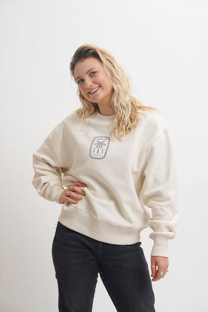 Sorted Surf Shop Relaxed Sweater 2021 - Cream - Front