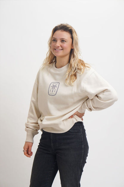 Sorted Surf Shop Relaxed Sweater - Cream