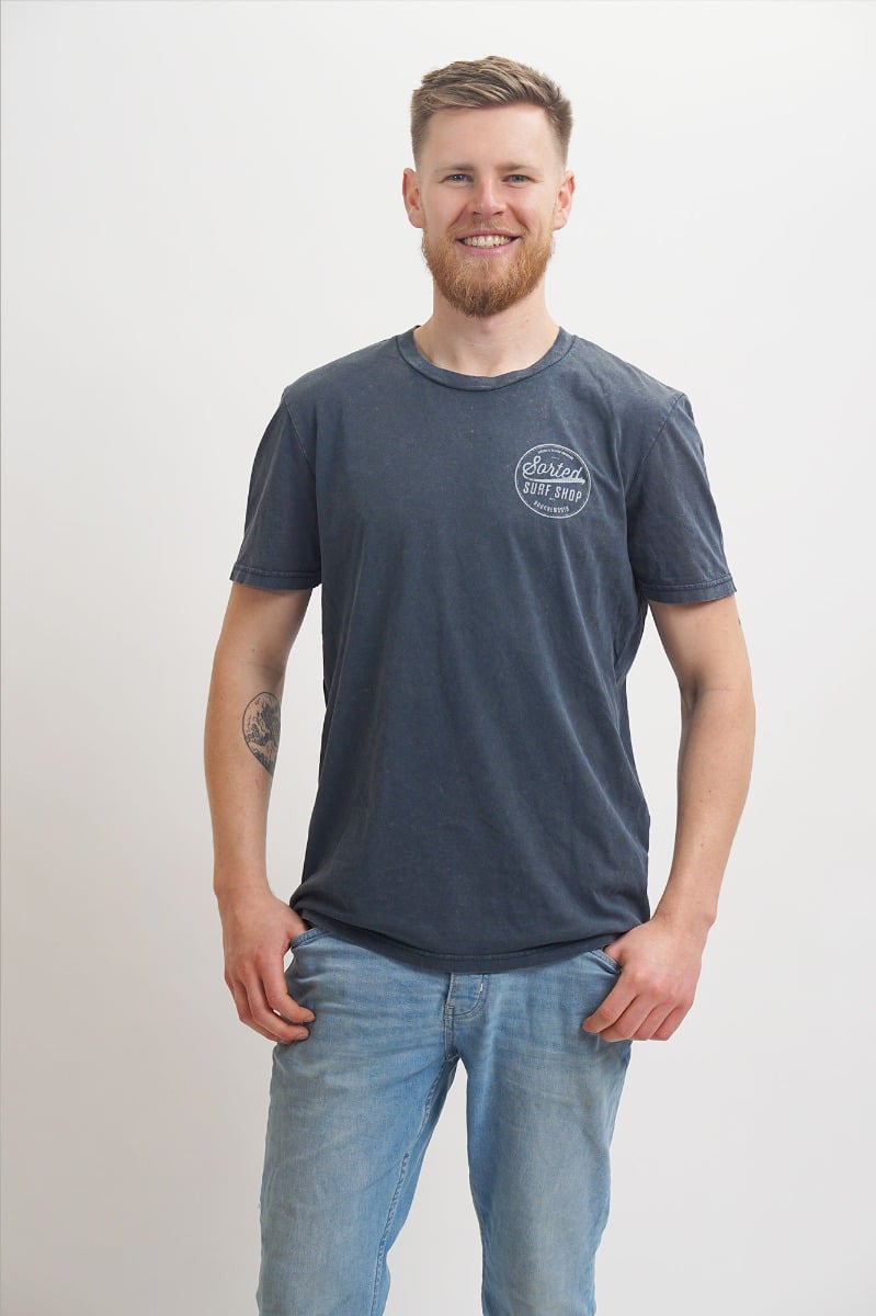 Sorted Surf Shop Circle Unisex T-Shirt - Blue