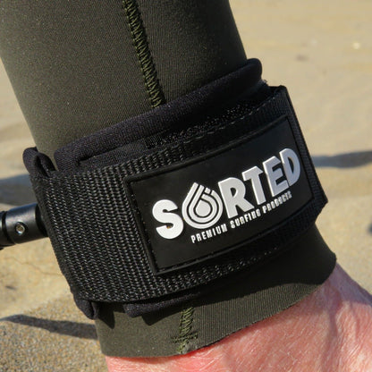 Sorted Surf Shop 6ft Surfboard Leash - Black - Close Up