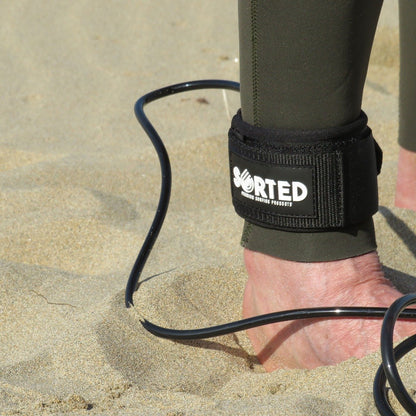 Sorted Surf Shop 6ft Surfboard Leash - Black - Lifestyle