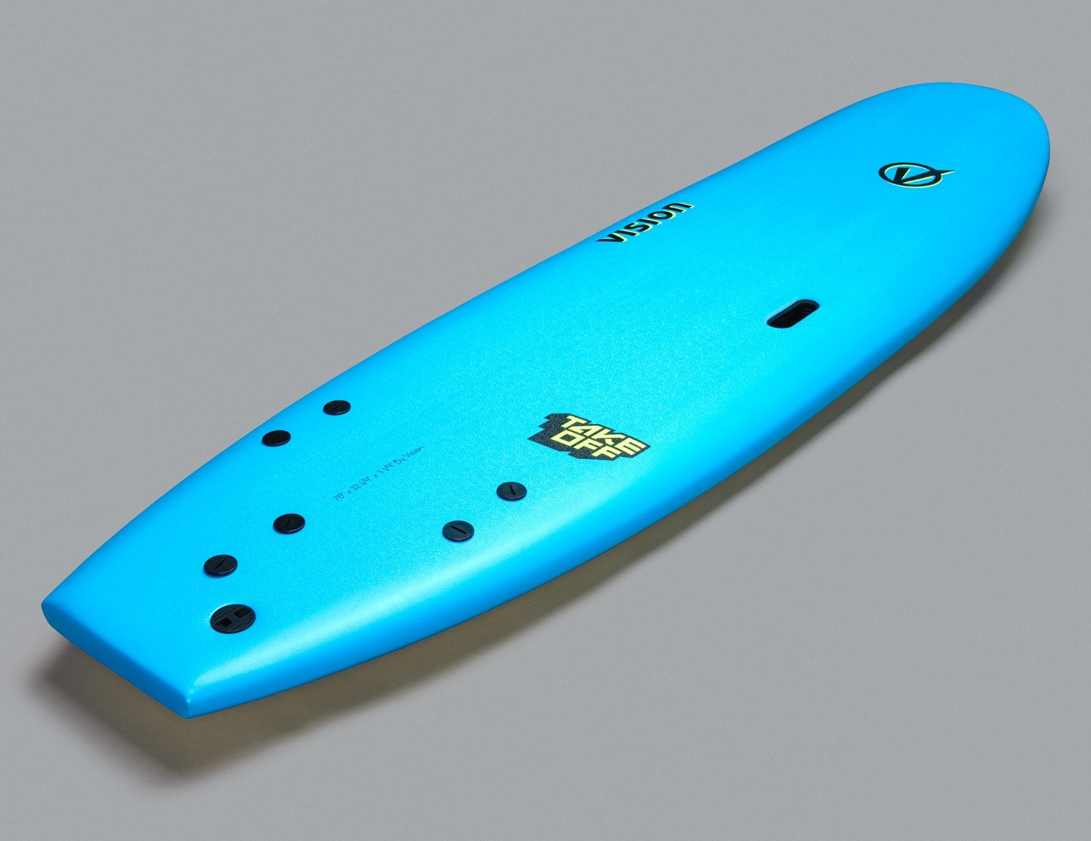 Vision XPS TakeOff 6ft 6 Foam Surfboard - Cyan - side