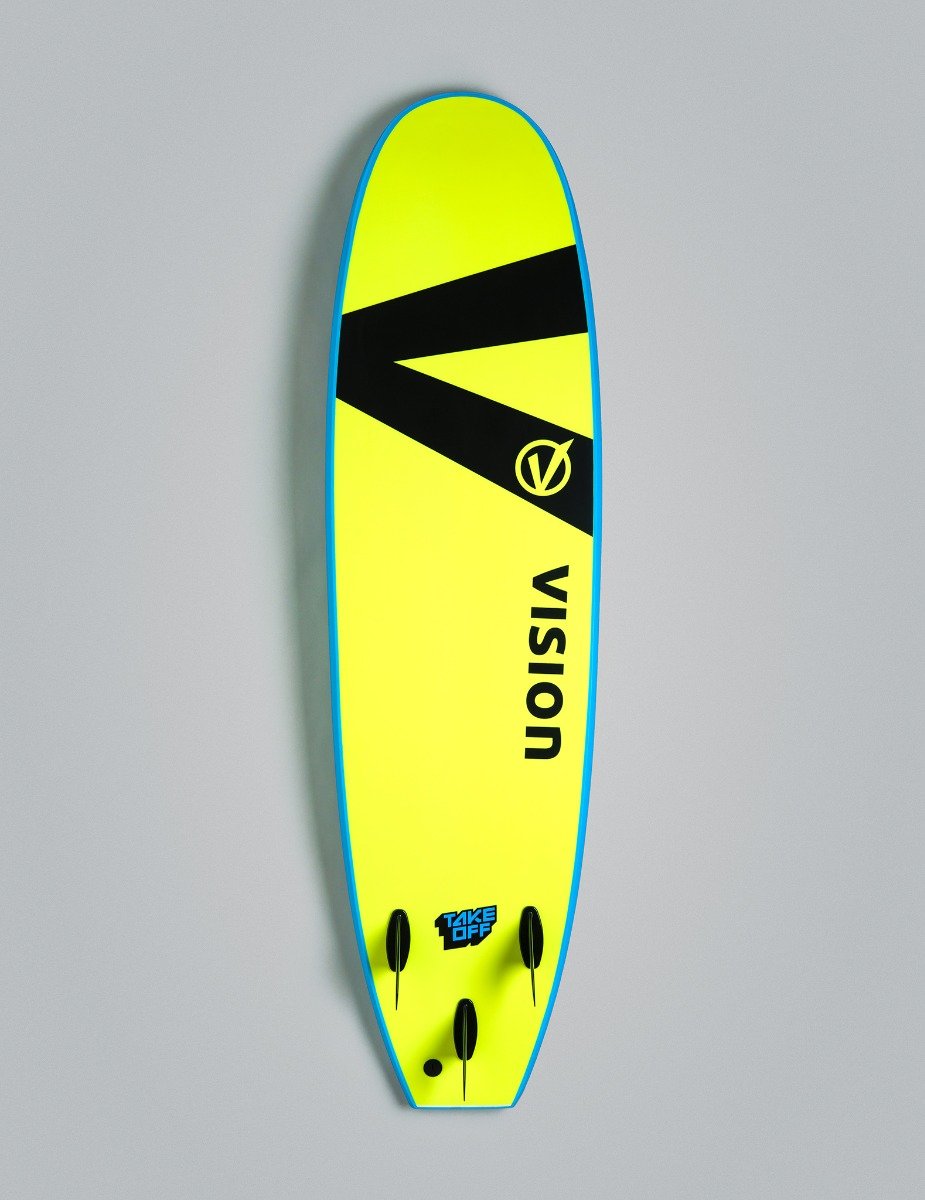 Vision XPS TakeOff 6ft 6 Foam Surfboard in Cyan