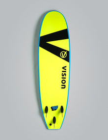 Vision XPS TakeOff 6ft 6 Foam Surfboard in Cyan