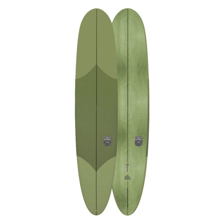 Ocean and Earth The General Epoxy Soft  8'0" Longboard - Olive - Full View