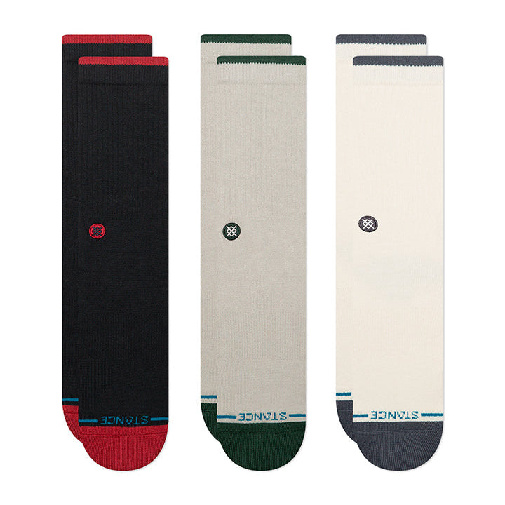 Stance Toner Crew Socks (3pcs) - Black