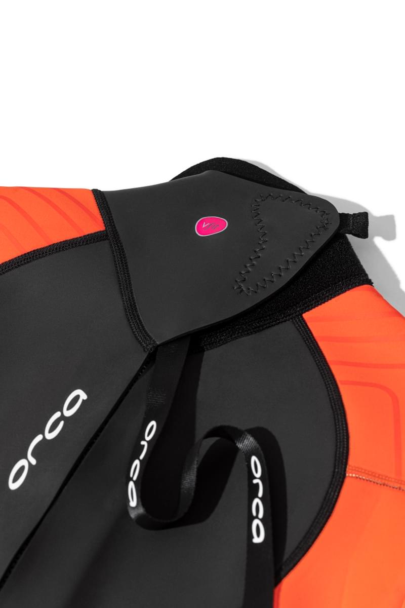 Orca Vitalis Hi-Vis Women's Openwater Wetsuit 2025 - Black/Orange