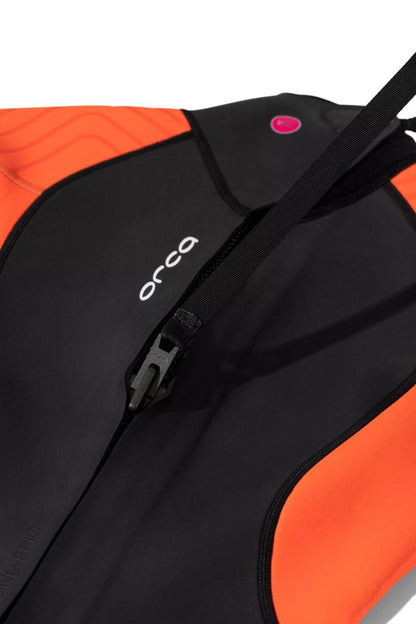 Orca Vitalis Hi-Vis Women's Openwater Wetsuit 2025 - Black/Orange