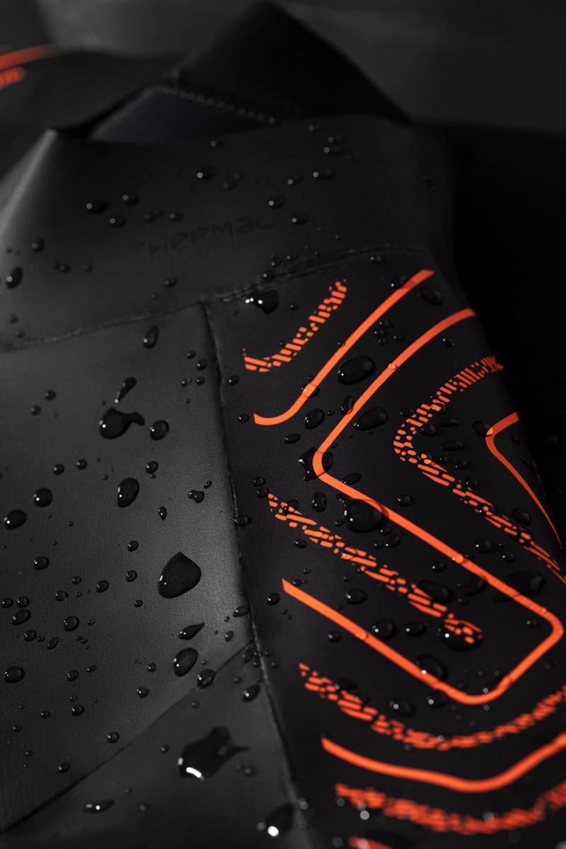 Orca Vitalis Thermal Men's Openwater Swim Wetsuit 2025 - Black/Orange
