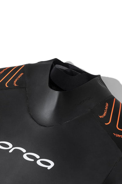 Orca Vitalis Thermal Men's Openwater Swim Wetsuit 2025 - Black/Orange