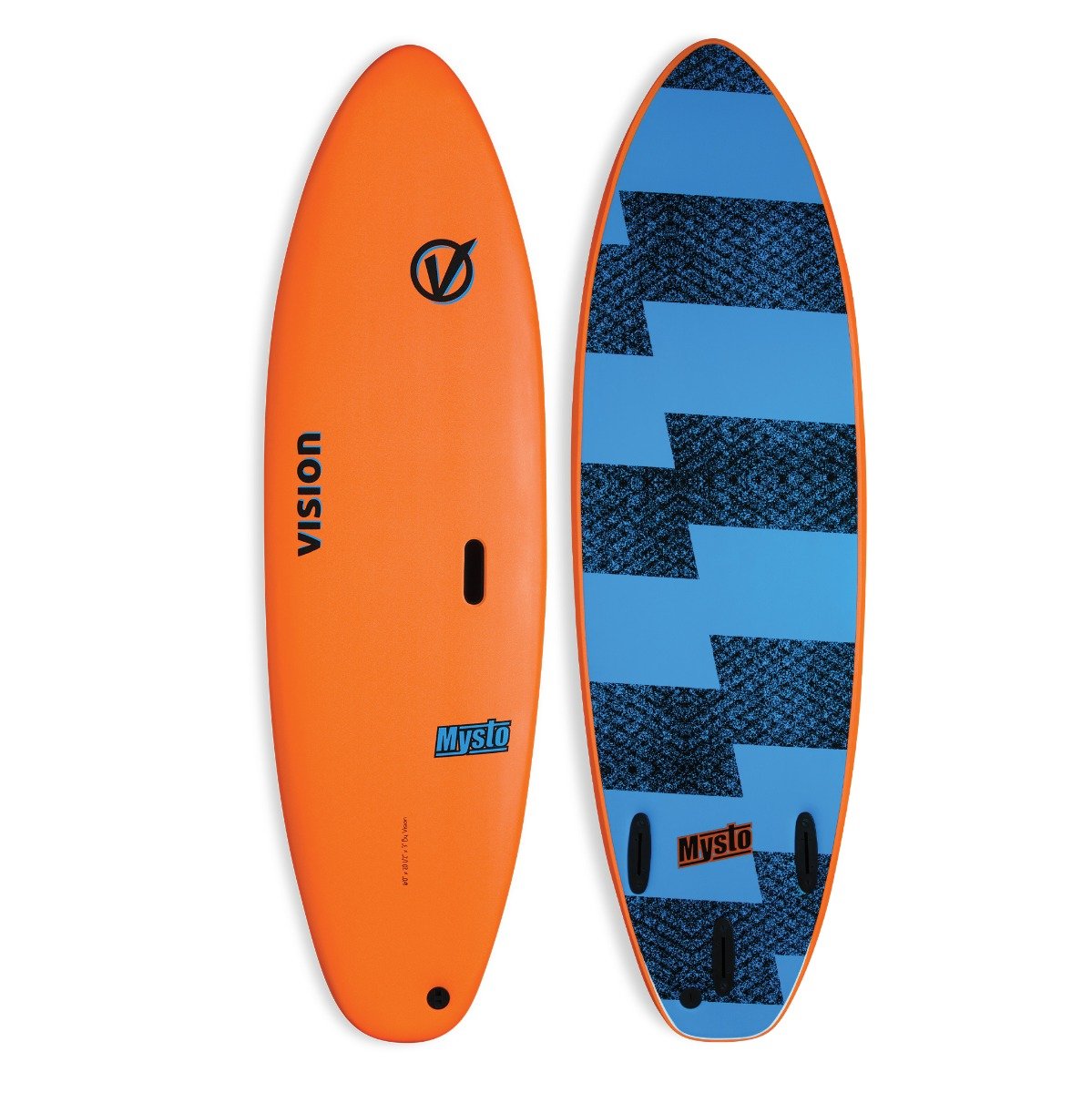 Vision VCT Mysto 6'6" Softboard - Cyan/Flash Green - Full View