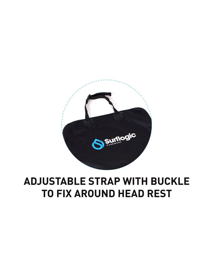 Surflogic Universal Triple Car Seat Cover - Black