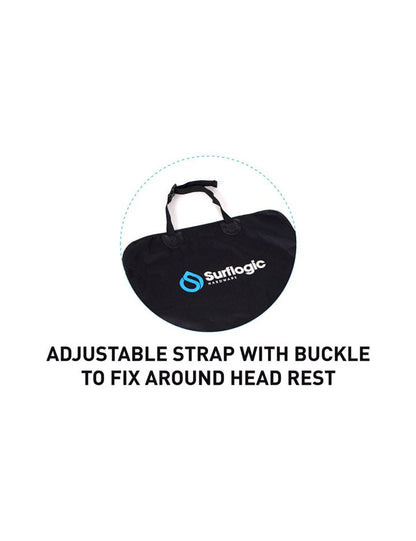Surflogic Universal Triple Car Seat Cover - Black