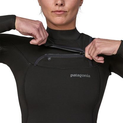 Patagonia Women's R3 Regulator 4.5/3.5mm Chest Zip Wetsuit - Black