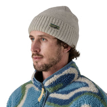 Patagonia Brodeo Unisex Beanie - OG Legacy Label: Crisp Grey