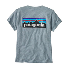 Patagonia  P-6 Logo Womens Responsibili-Tee - Thermal Blue