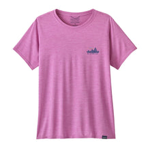 Patagonia Womens Cap Cool Daily Graphic Shirt - '73 Skyline: Brisk Purple X-Dye
