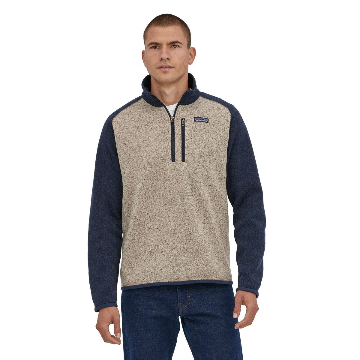 Patagonia Better Men's Sweater 1/4 Zip Fleece - Oar Tan
