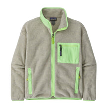 Patagonia Women's Synchilla Fleece Jacket in Oatmeal Heather w/Salamander Green