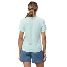 Patagonia Capilene Cool Trail Women's Graphic Shirt - Forge Mark Crest/Wispy Green