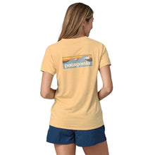 Patagonia Women's Cap Cool Daily Graphic Shirt - Waters - Boardshort Logo: Sandy Melon X-Dye