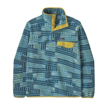 Patagonia Lightweight Synchilla Mens Snap-T Fleece Pullover - Quilty Fitz/Wetland Blue