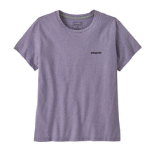 Patagonia P-6 Logo Womens Responsibili-Tee - Concrete Purple