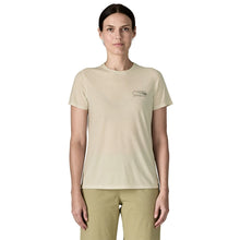 Patagonia Womens Cap Cool Trail Shirt - Stratapeaks - Dyno White