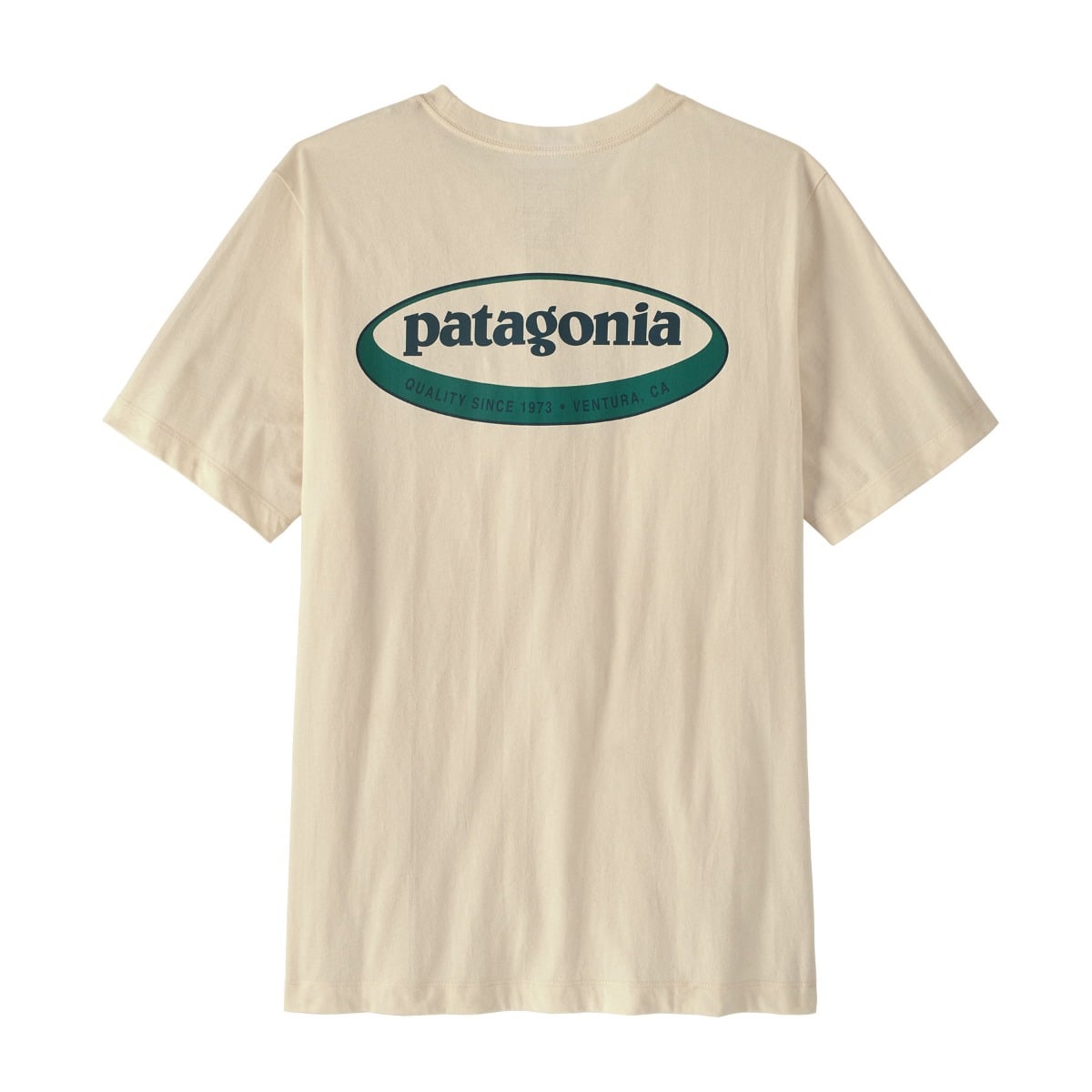 トップス 90s Patagonia ORGANIC COTTON shirts (L) Patagonia Mens '95 Oval Logo T-Shirt - Undyed Natural | Wetsuit Centre