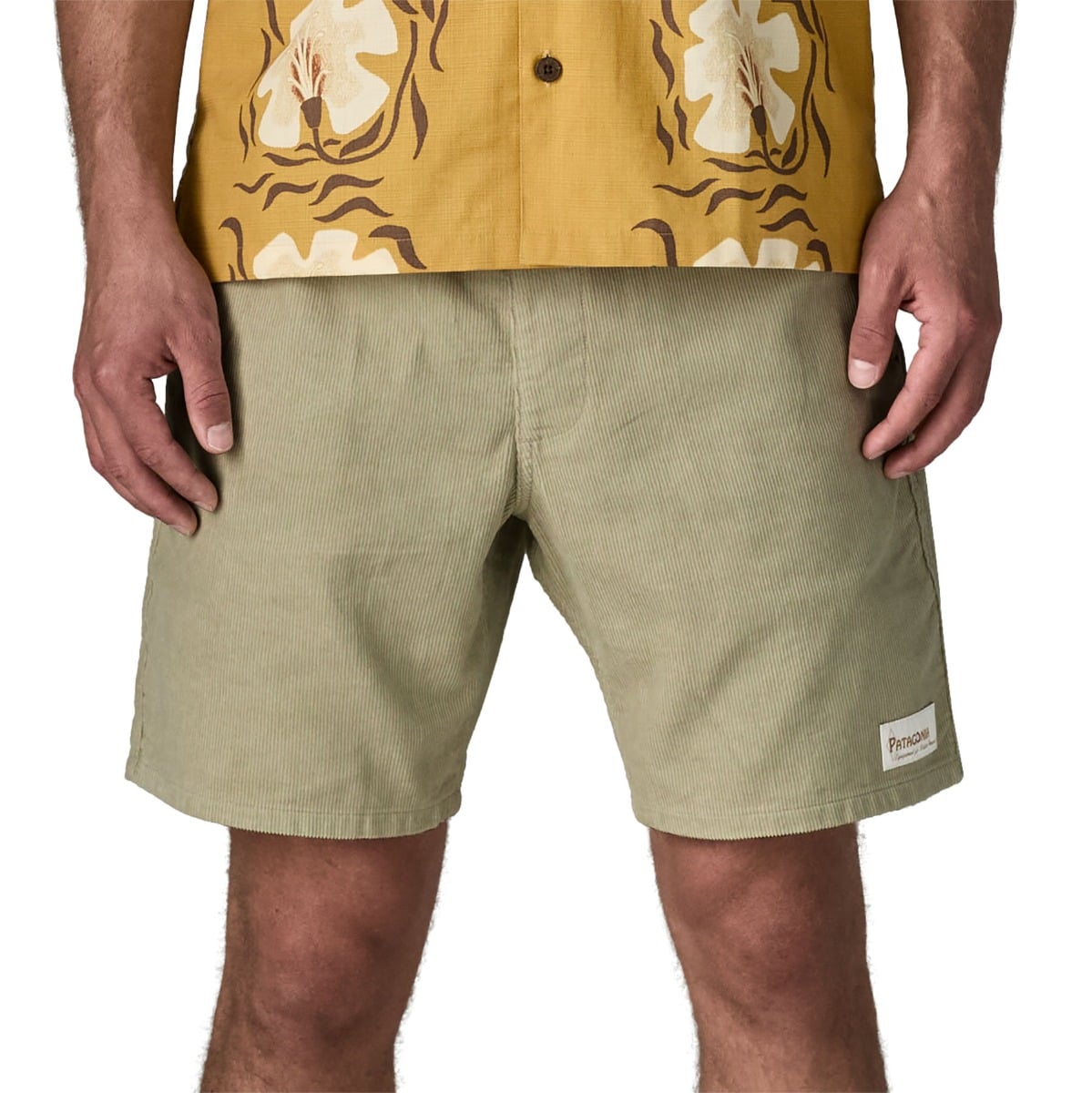 Patagonia Mens Corduroy Volley Shorts - Pelican