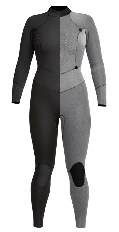 Xcel Axis 3/2mm Back Zip Women's Wetsuit 2025 - Black / Flower