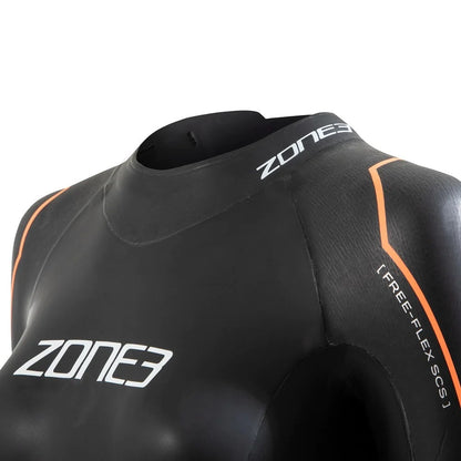 ZONE3 Women's Thermal Aspire Swim Wetsuit - Black/Orange
