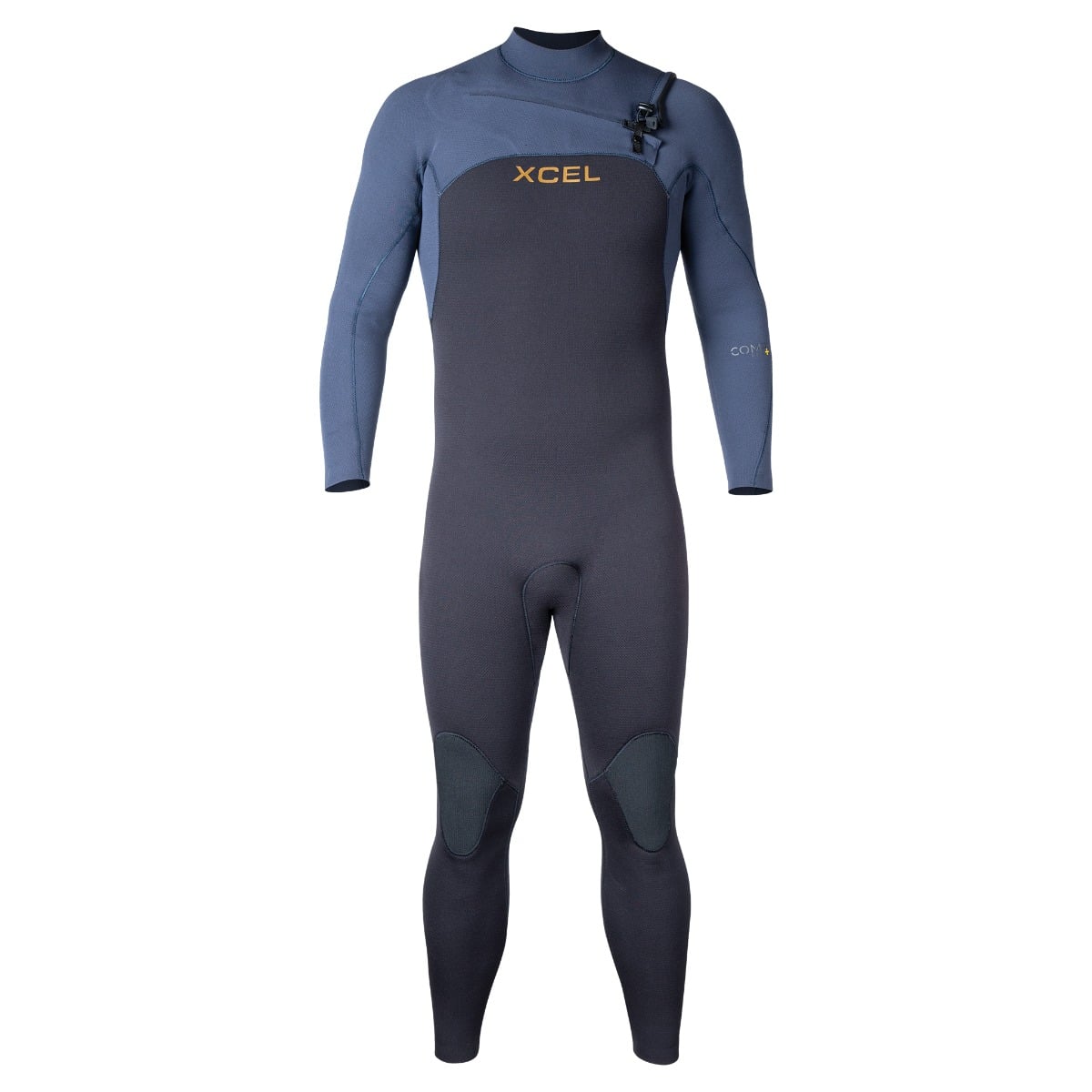 Xcel Mens Comp+ 3/2mm Chest Zip Wetsuit in Black / Blue Nights