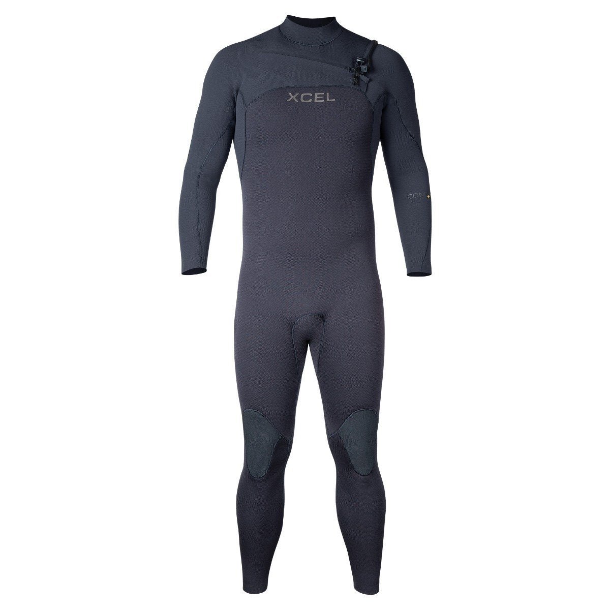 Xcel Comp + 4/3mm Mens Chest Zip Wetsuit - Black