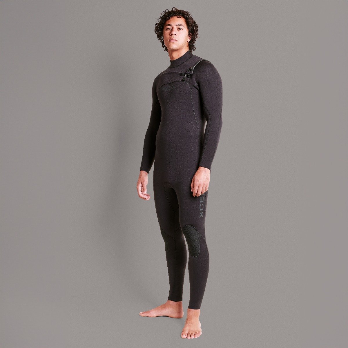 Xcel Comp + 5/4mm Men's Chest Zip Wetsuit 2025 - Black