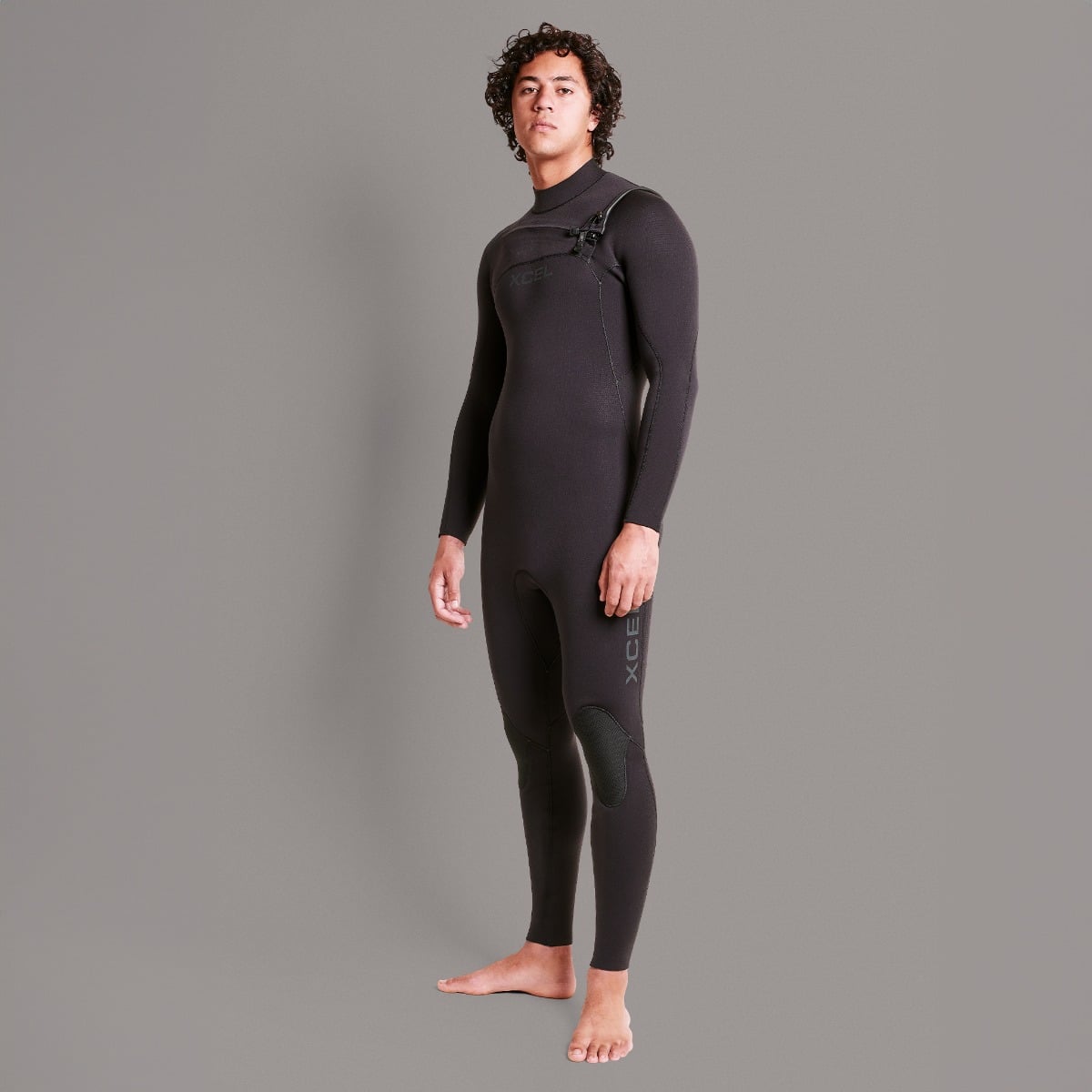 Xcel Comp + 3/2mm Mens Chest Zip Summer Wetsuit 2026 - Black