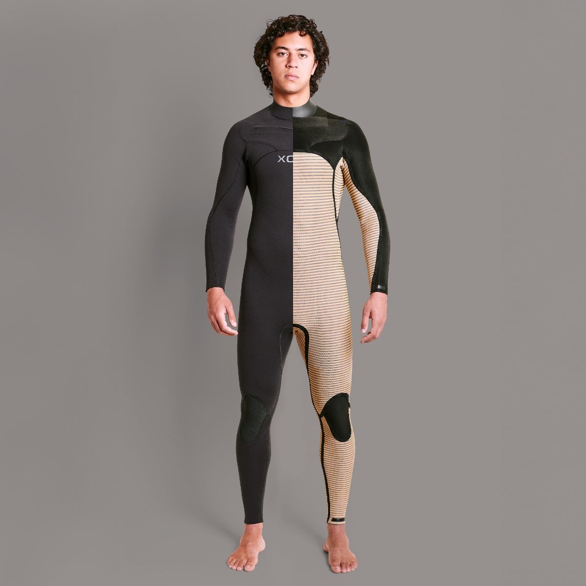 Xcel Comp + 3/2mm Mens Chest Zip Summer Wetsuit 2026 - Black