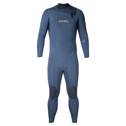 Xcel Comp 4/3mm Mens Chest Zip Wetsuit - Slate Black