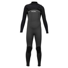 Xcel Comp 4/3mm Youth Chest Zip Wetsuit - Graphite/Black