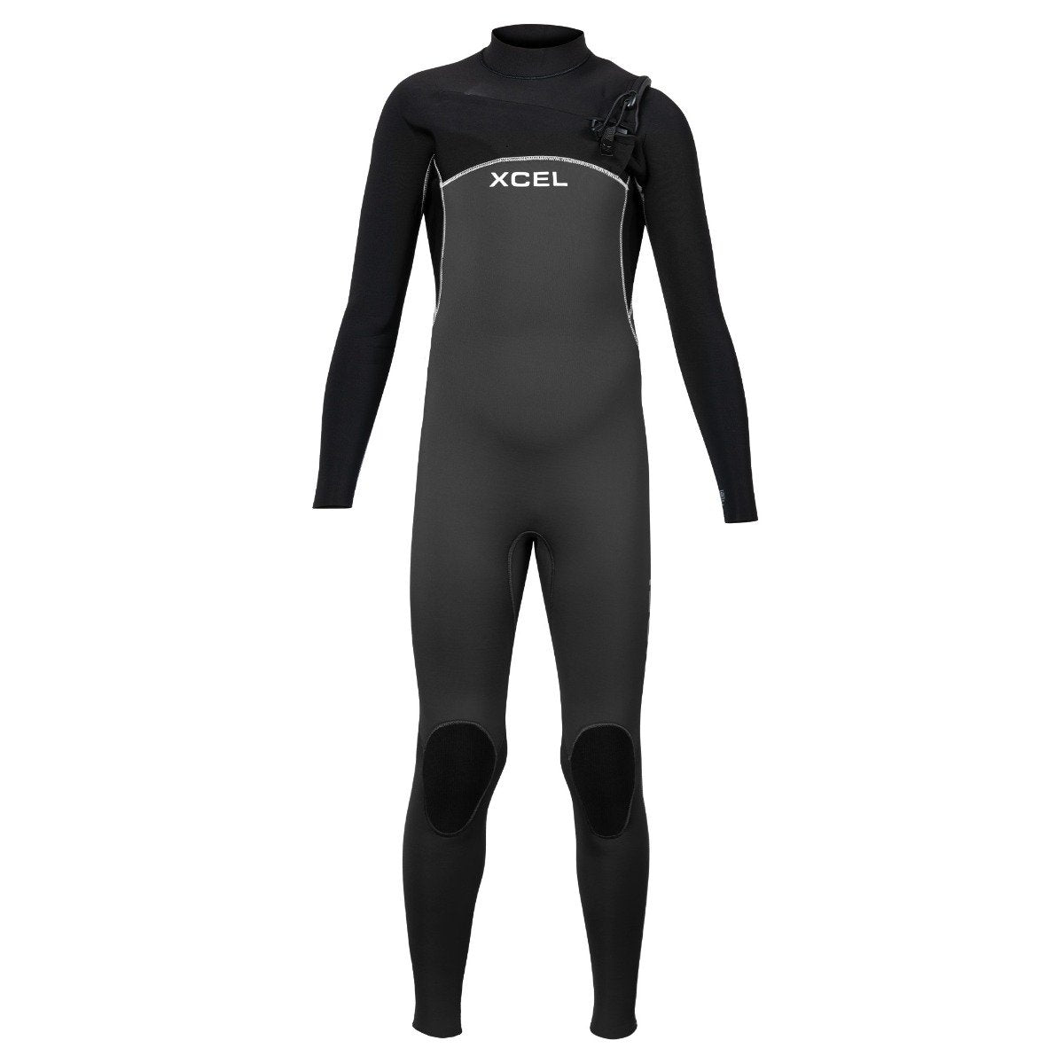 Xcel Axis 4/3mm Mens Chest Zip Wetsuit - Black