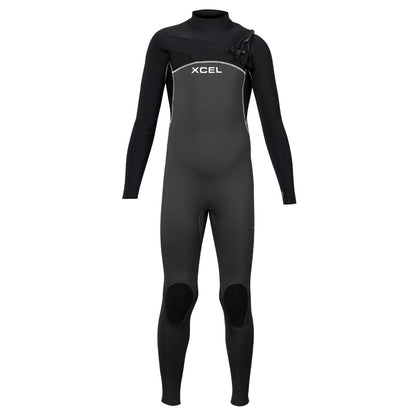 Xcel Comp 5/4mm  Kids Chest Zip Winter Wetsuit - Graphite/Black