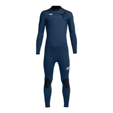 Xcel Comp 5/4mm Youth Chest Zip Winter Wetsuit 2022 - Midnight Blue - Front