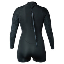 Xcel Womens 2mm Axis Long Sleeve Back Zip Boy Leg Shorty 2025 - Black Palm