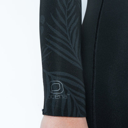Xcel Womens 2mm Axis Long Sleeve Back Zip Boy Leg Shorty 2025 - Black Palm